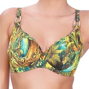 Freya Wilderness Underwired Plunge Bikini Top Tropic